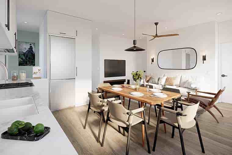 Contemporary, Modern Garage-Living Plan 42964 with 2 Beds, 1 Baths, 2 Car Garage Picture 5