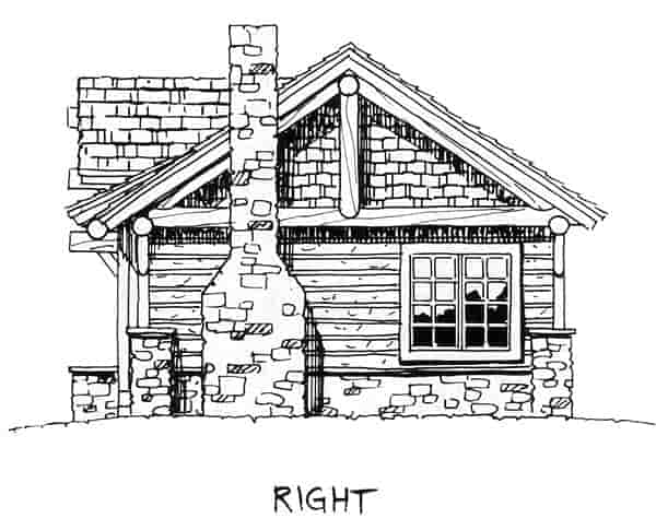 Cabin, Cottage, Craftsman House Plan 43204 with 2 Beds, 2 Baths Picture 7