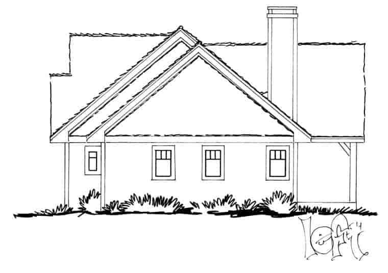 Craftsman, Ranch House Plan 43210 with 3 Beds, 2 Baths Picture 1