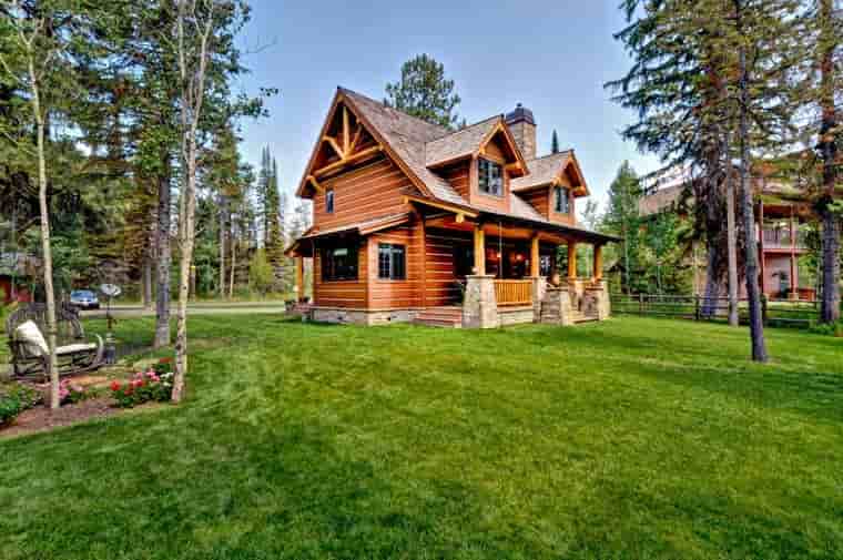 Cabin, Craftsman, Log House Plan 43212 with 2 Beds, 2 Baths Picture 13