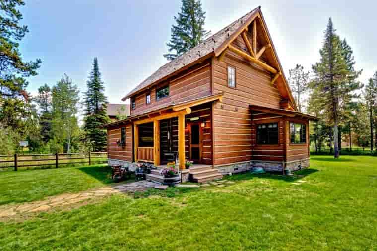 Cabin, Craftsman, Log House Plan 43212 with 2 Beds, 2 Baths Picture 9