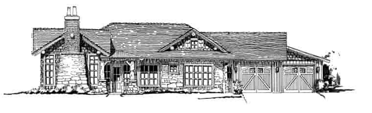 Country, Craftsman, Ranch House Plan 43216 with 4 Beds, 3 Baths, 2 Car Garage Picture 5