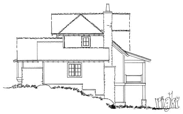 Bungalow, Cottage, Country, Craftsman House Plan 43224 with 5 Beds, 4 Baths, 1 Car Garage Picture 2