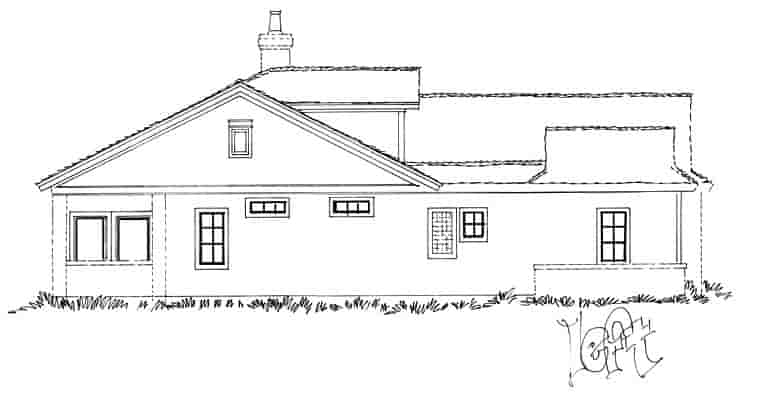Traditional House Plan 43234 with 3 Beds, 4 Baths, 2 Car Garage Picture 2