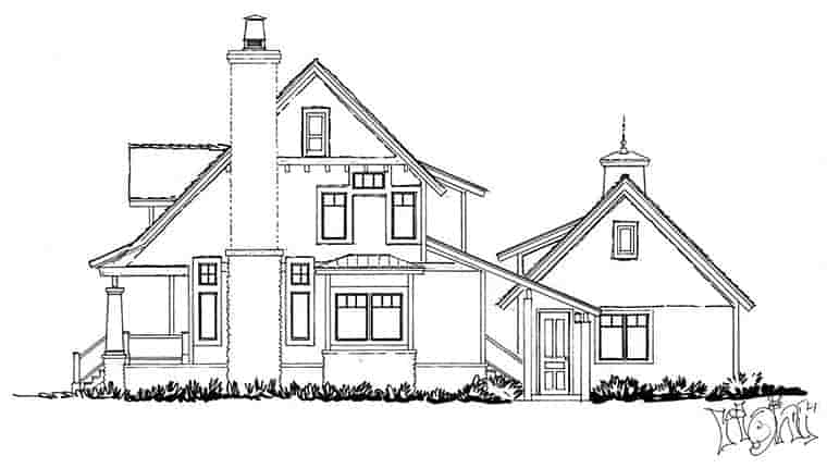 Bungalow, Cottage, Craftsman House Plan 43246 with 3 Beds, 3 Baths, 2 Car Garage Picture 1