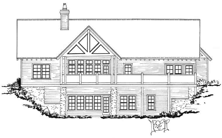 Bungalow, Country, Craftsman, Traditional House Plan 43257 with 3 Beds, 4 Baths, 2 Car Garage Picture 5