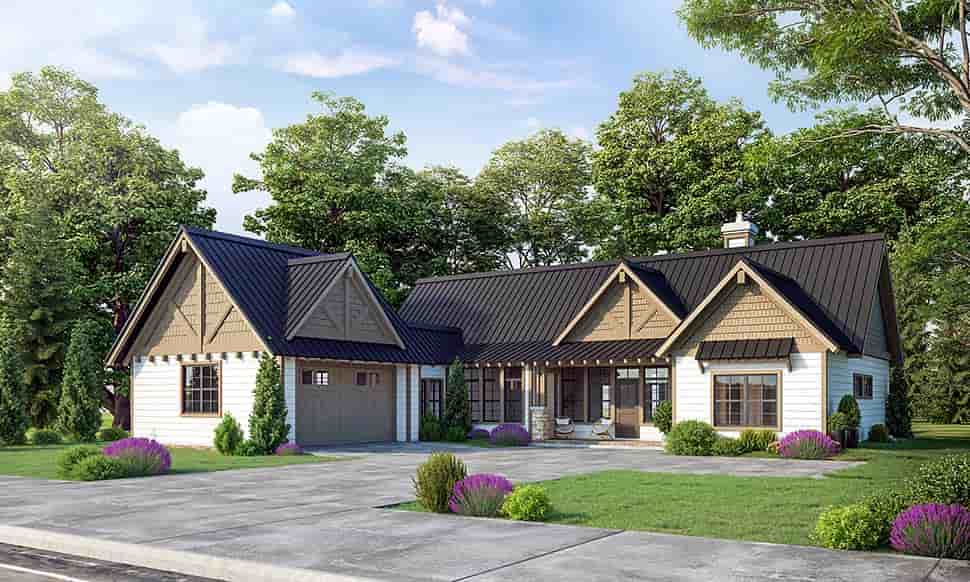 Bungalow, Country, Craftsman, Traditional House Plan 43257 with 3 Beds, 4 Baths, 2 Car Garage Picture 6