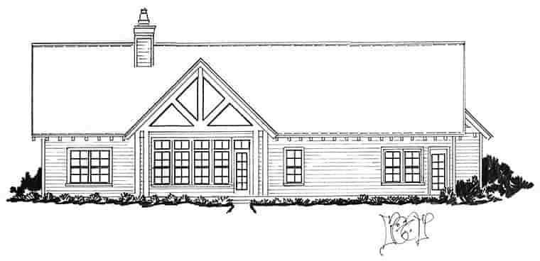 Bungalow, Country, Craftsman, Traditional House Plan 43259 with 3 Beds, 4 Baths, 2 Car Garage Picture 5