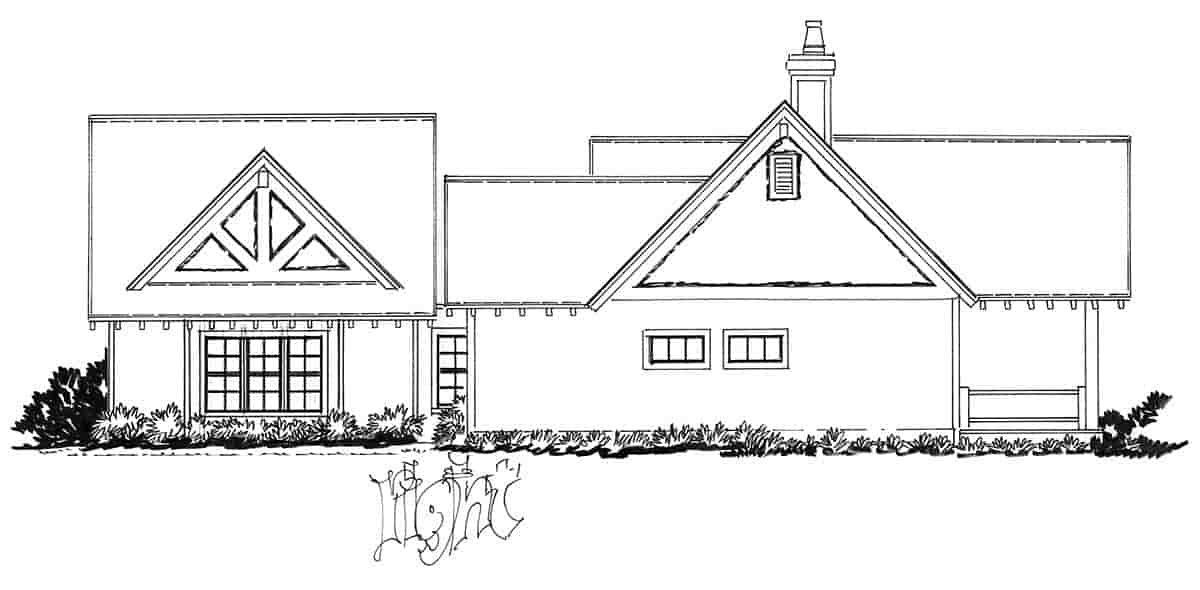 Bungalow, Country, Craftsman, Farmhouse House Plan 43260 with 3 Beds, 4 Baths, 2 Car Garage Picture 1