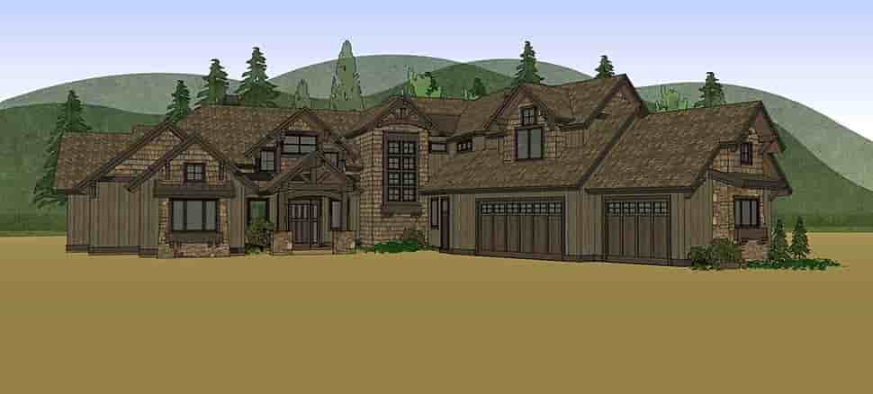 Country, Craftsman House Plan 43326 with 5 Beds, 6 Baths, 3 Car Garage Picture 13