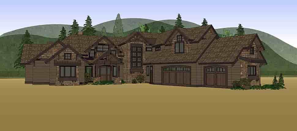 Country, Craftsman House Plan 43326 with 5 Beds, 6 Baths, 3 Car Garage Picture 14