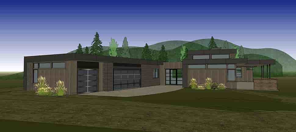 Modern House Plan 43330 with 3 Beds, 4 Baths, 3 Car Garage Picture 11