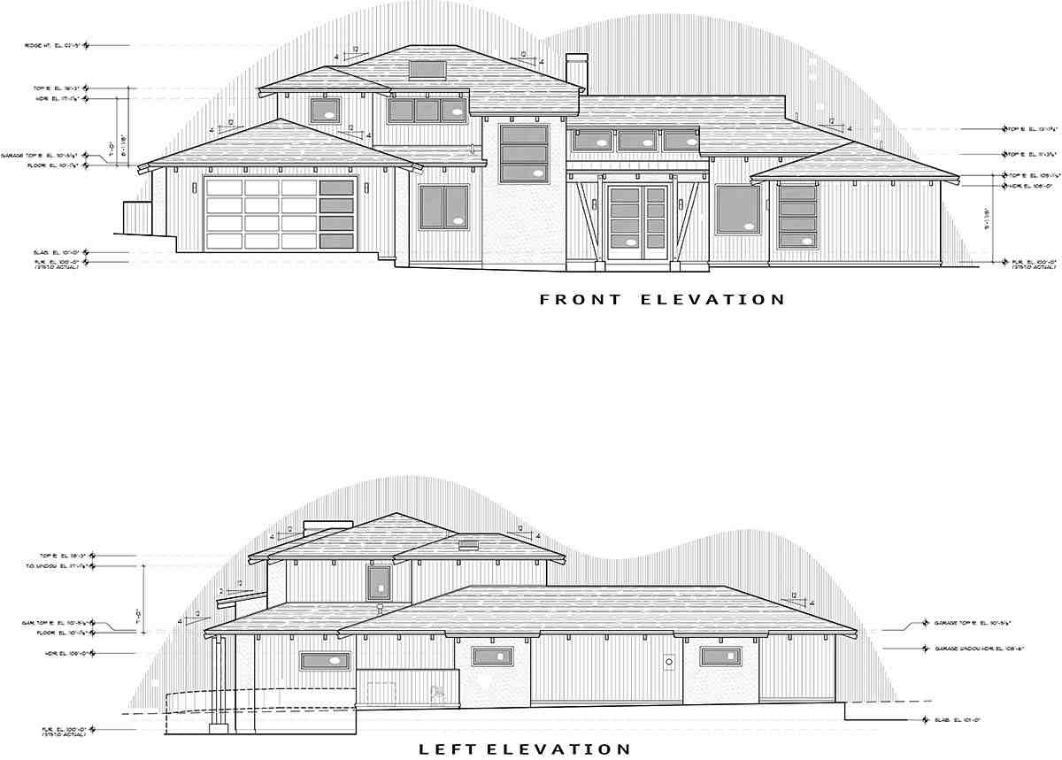 Contemporary, Modern House Plan 43335 with 3 Beds, 3 Baths, 3 Car Garage Picture 41