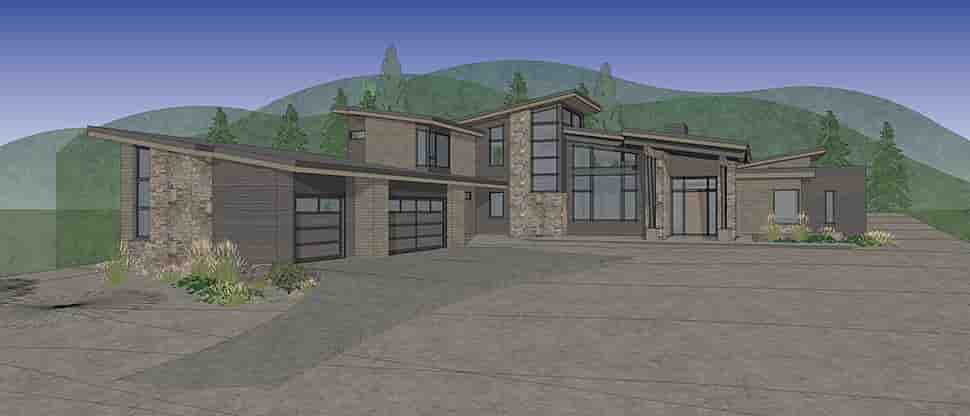 Contemporary House Plan 43337 with 4 Beds, 5 Baths, 3 Car Garage Picture 39