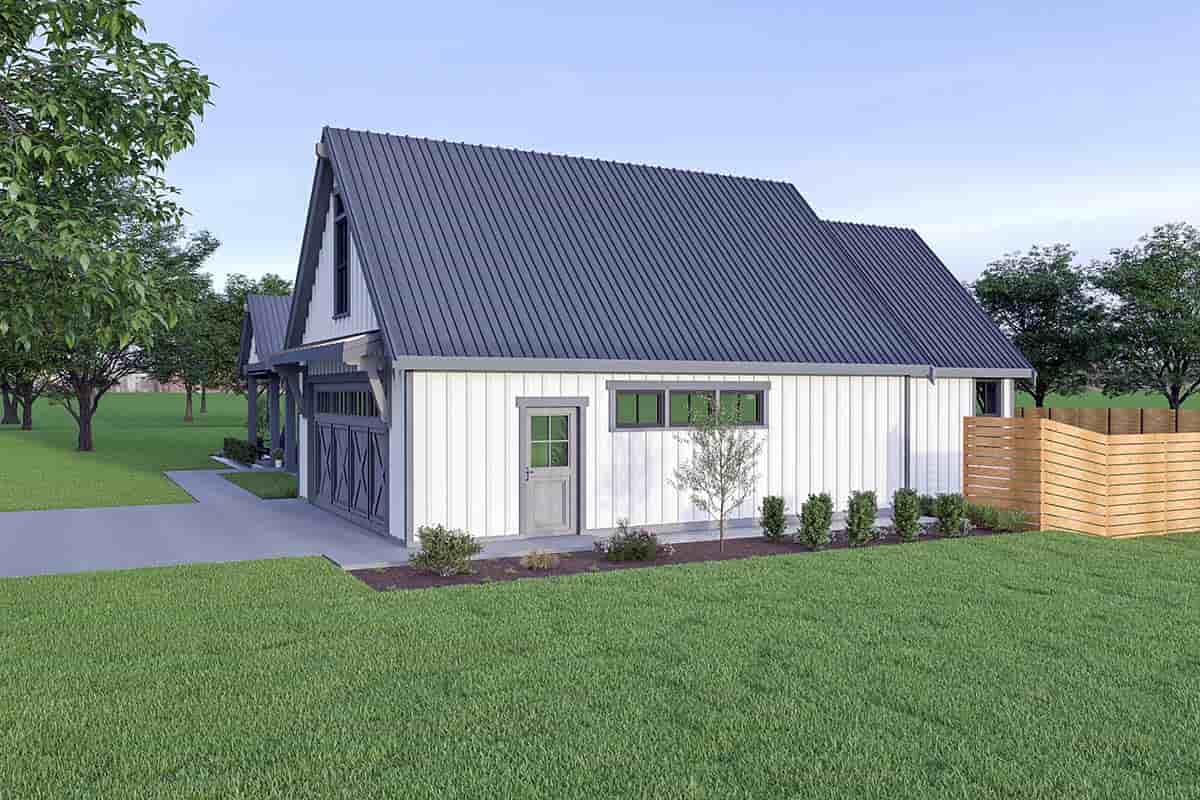 Contemporary, Country, Farmhouse, Ranch House Plan 43606 with 3 Beds, 3 Baths, 2 Car Garage Picture 1