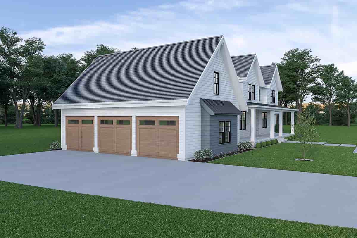 Contemporary, Country, Craftsman, Farmhouse House Plan 43611 with 4 Beds, 4 Baths, 3 Car Garage Picture 2
