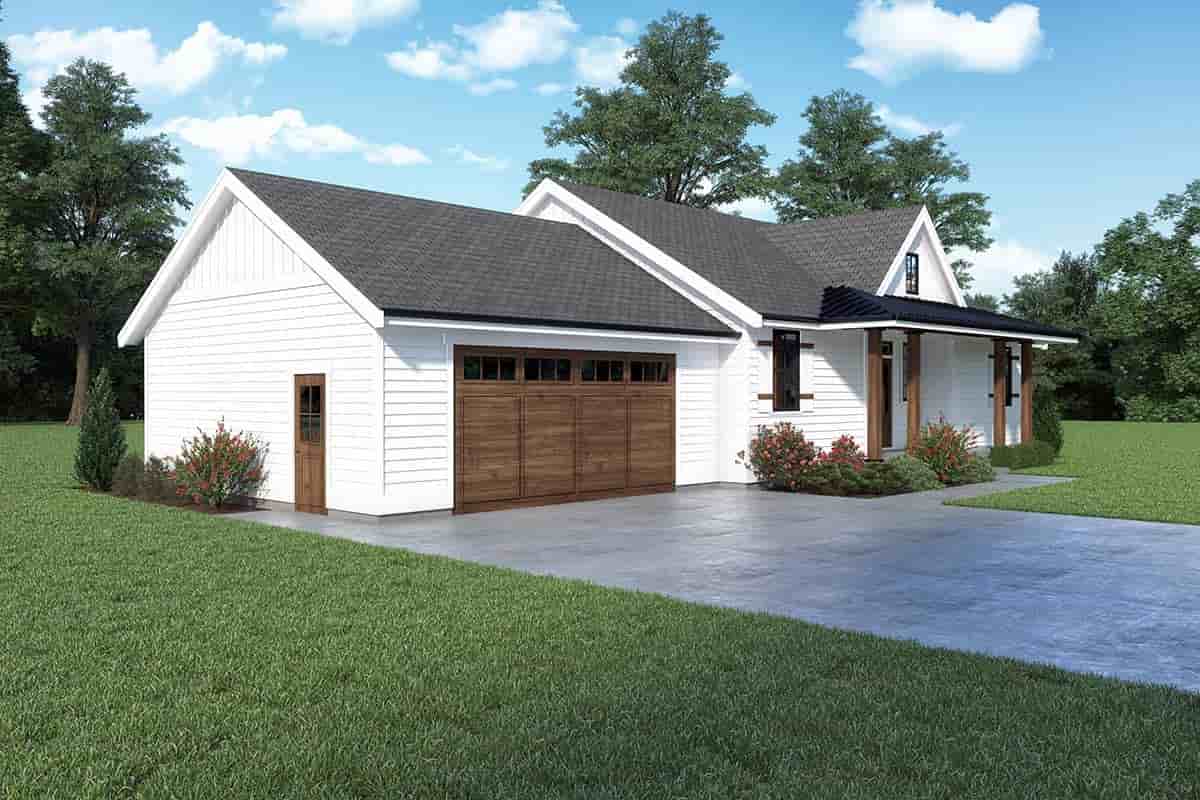 Farmhouse House Plan 43666 with 2 Beds, 2 Baths, 2 Car Garage Picture 2