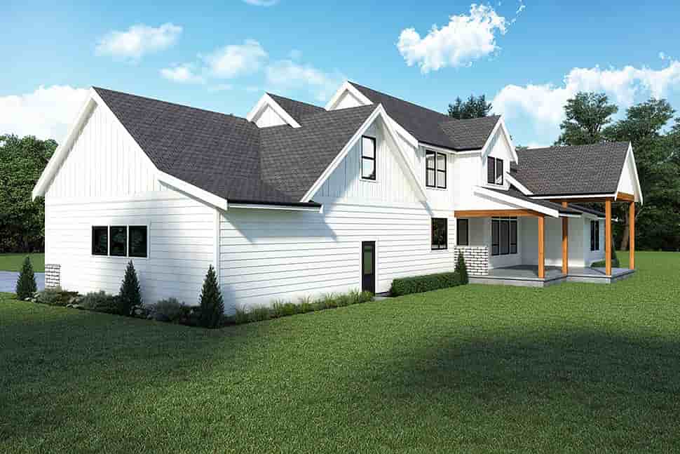 Contemporary, Farmhouse House Plan 43667 with 3 Beds, 3 Baths, 3 Car Garage Picture 38
