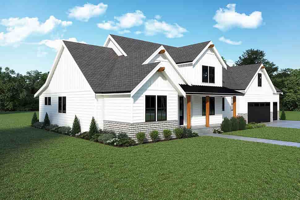 Contemporary, Farmhouse House Plan 43667 with 3 Beds, 3 Baths, 3 Car Garage Picture 39