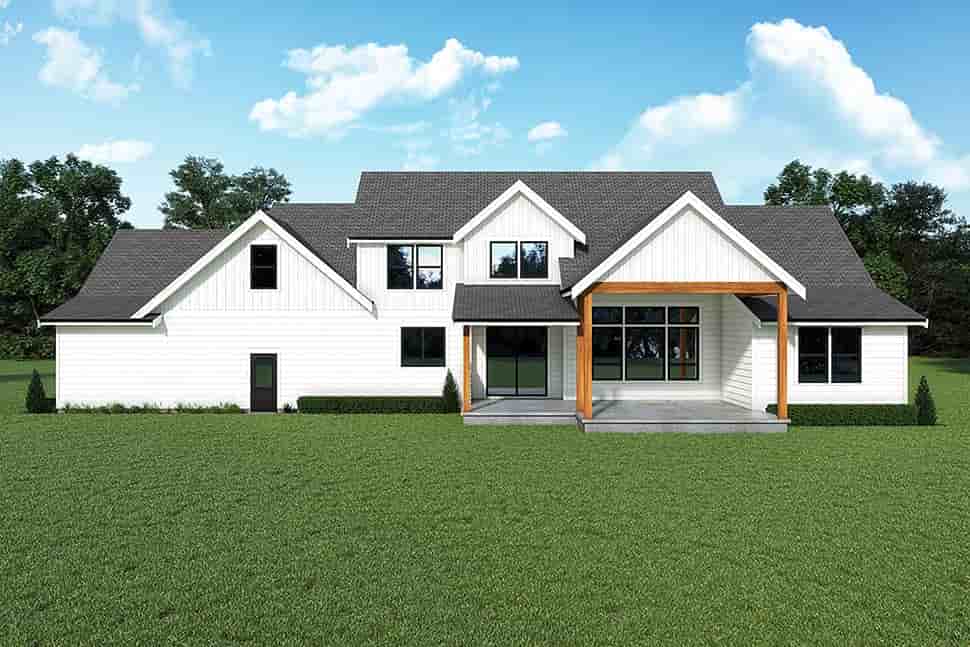Contemporary, Farmhouse House Plan 43667 with 3 Beds, 3 Baths, 3 Car Garage Picture 40