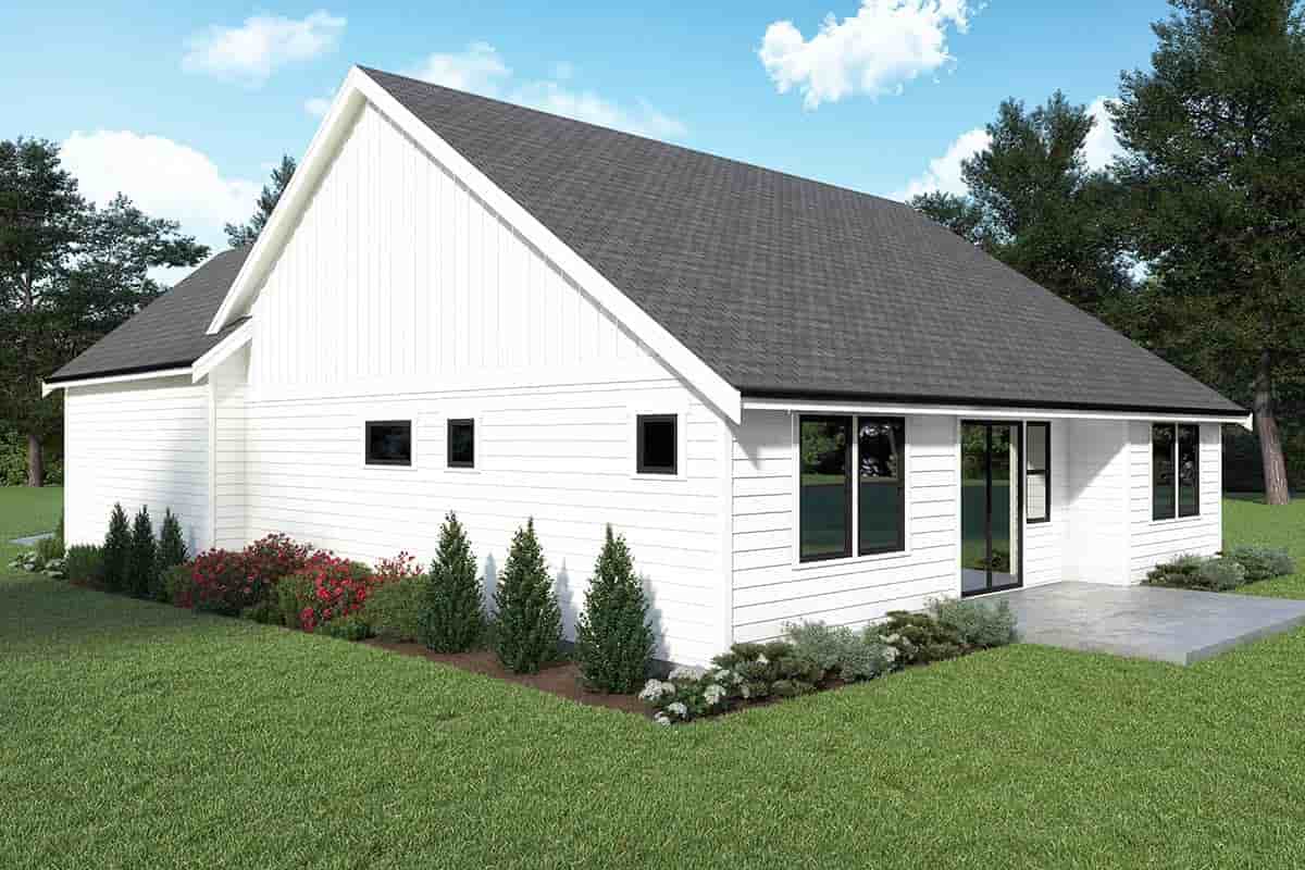 Contemporary, Farmhouse House Plan 43672 with 3 Beds, 2 Baths, 2 Car Garage Picture 1