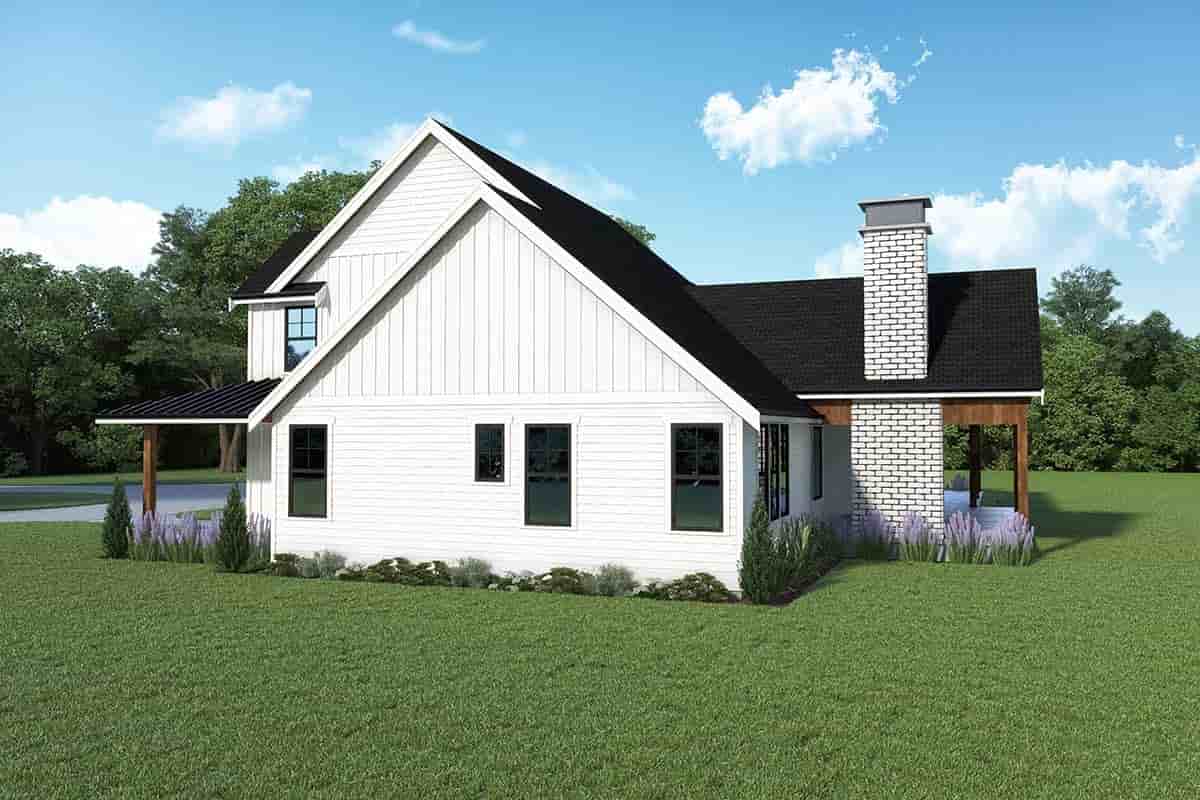 Farmhouse, Traditional House Plan 43688 with 3 Beds, 4 Baths, 2 Car Garage Picture 1