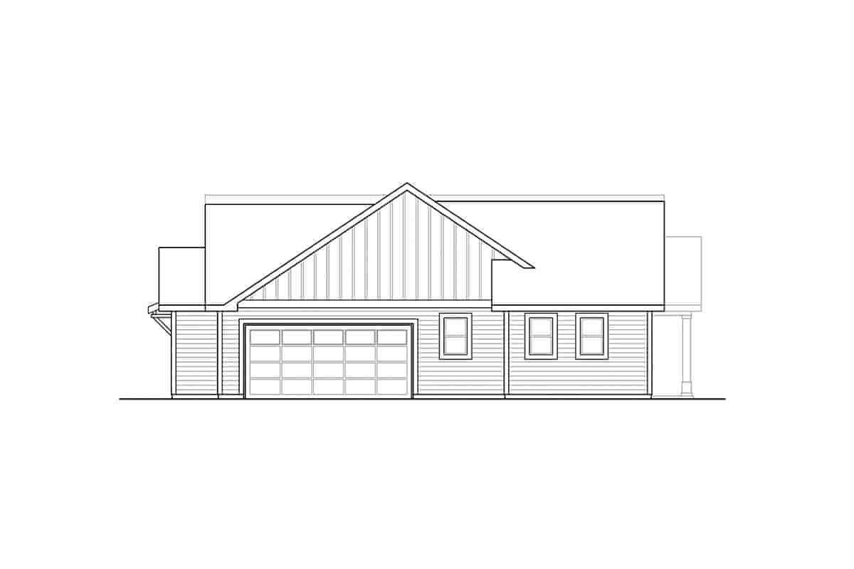 Country, Craftsman, Ranch House Plan 43719 with 3 Beds, 4 Baths, 2 Car Garage Picture 1