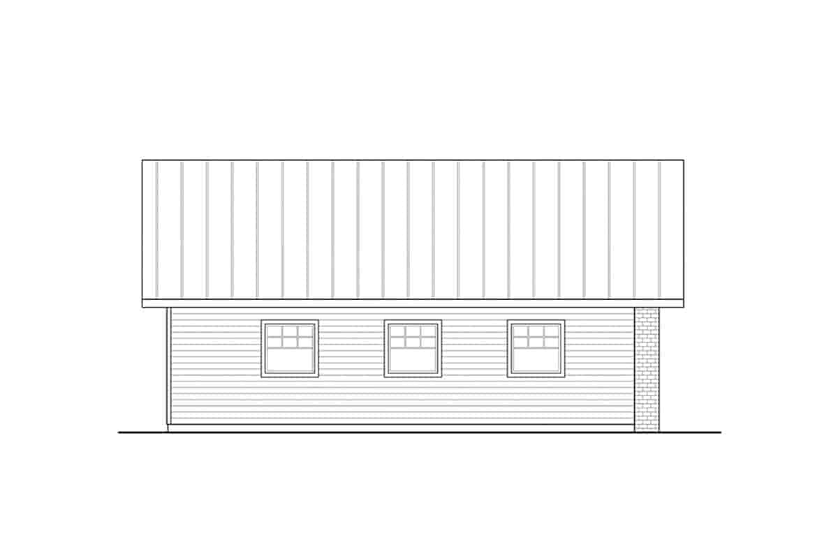 Country, Traditional 2 Car Garage Plan 43734 Picture 2
