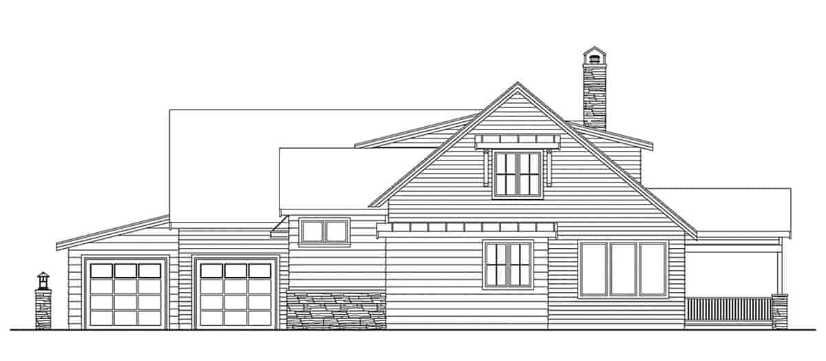 Country, Craftsman, Farmhouse House Plan 43758 with 3 Beds, 4 Baths, 2 Car Garage Picture 1