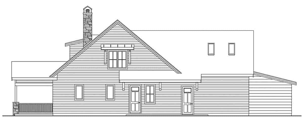 Country, Craftsman, Farmhouse House Plan 43758 with 3 Beds, 4 Baths, 2 Car Garage Picture 2
