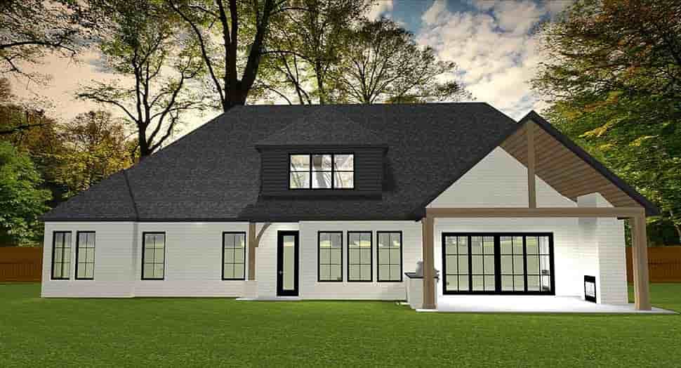 Traditional, Tudor House Plan 43804 with 4 Beds, 4 Baths, 3 Car Garage Picture 3