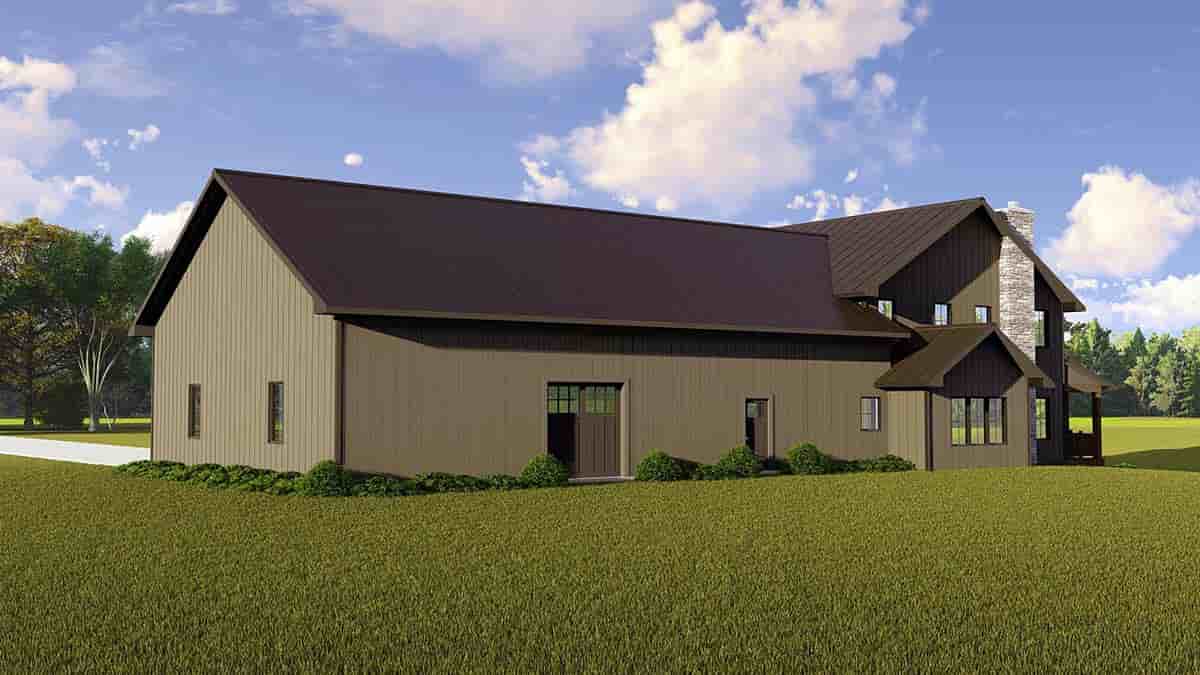 Barndominium House Plan 43909 with 3 Beds, 4 Baths, 3 Car Garage Picture 1