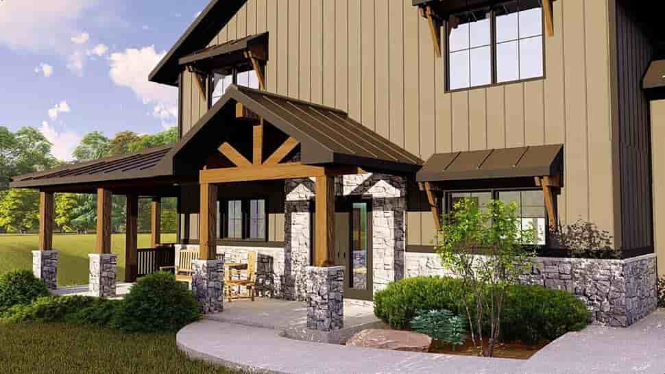 Barndominium House Plan 43909 with 3 Beds, 4 Baths, 3 Car Garage Picture 3