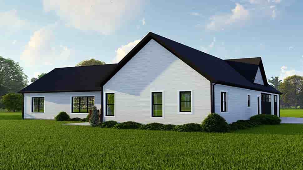 Country, Ranch House Plan 43910 with 3 Beds, 3 Baths, 3 Car Garage Picture 3