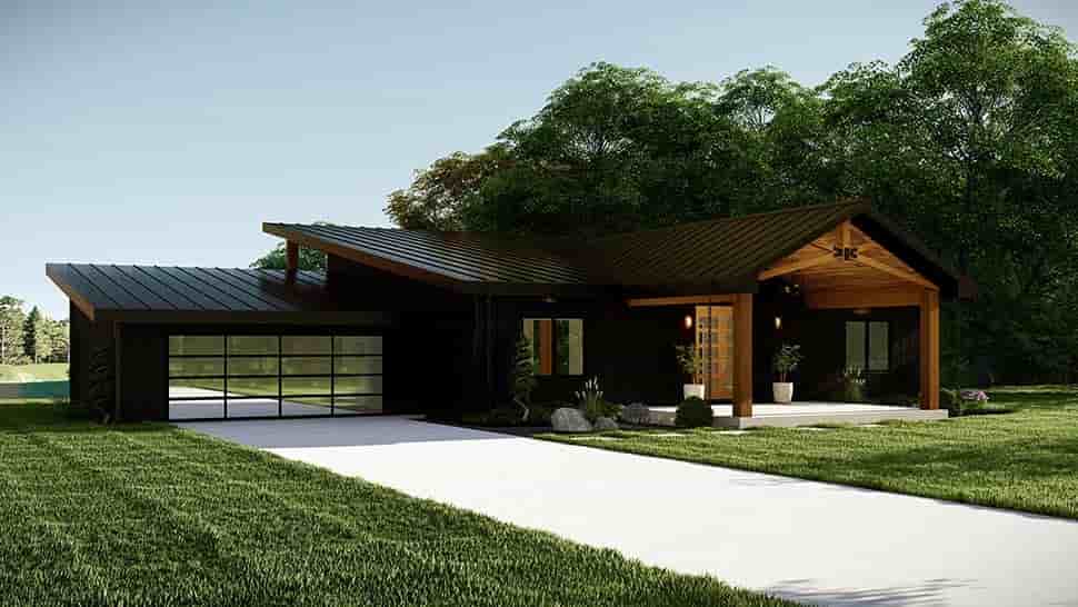 Contemporary, Modern House Plan 43939 with 2 Beds, 2 Baths Picture 7