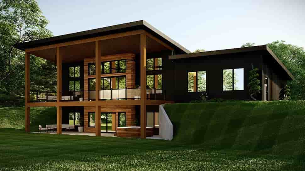 Contemporary, Modern House Plan 43939 with 2 Beds, 2 Baths Picture 9