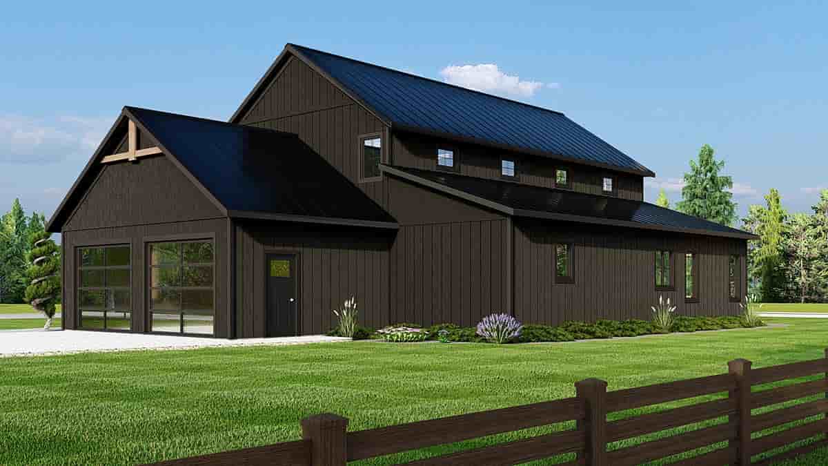 Barndominium, Country, Farmhouse House Plan 43944 with 3 Beds, 3 Baths, 2 Car Garage Picture 1