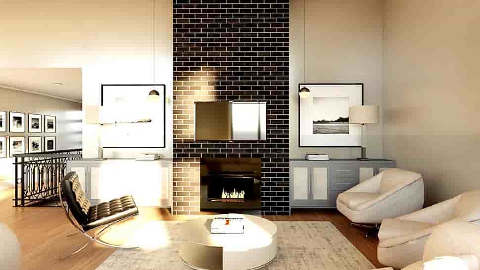 Contemporary, Modern House Plan 43981 with 3 Beds, 2 Baths Picture 11