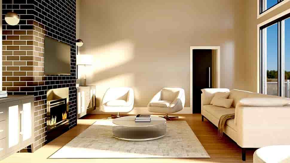 Contemporary, Modern House Plan 43981 with 3 Beds, 2 Baths Picture 12