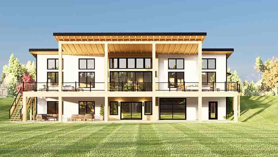 Contemporary, Modern House Plan 43981 with 3 Beds, 2 Baths Picture 4