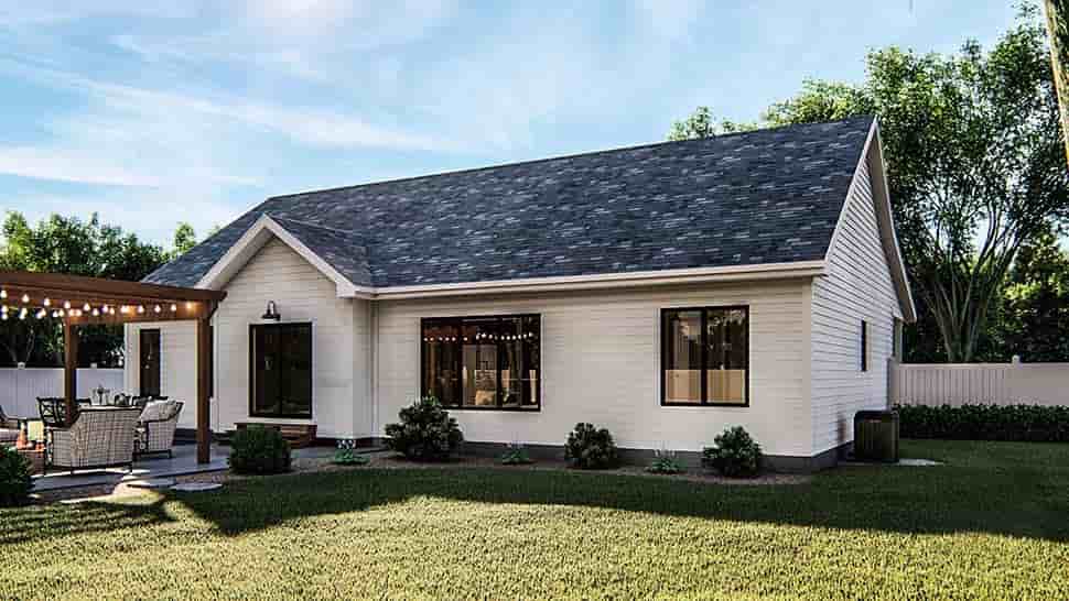 Cottage, Ranch, Traditional House Plan 44186 with 3 Beds, 2 Baths, 3 Car Garage Picture 3