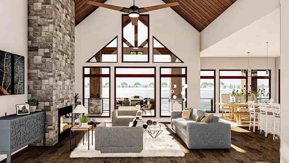 Bungalow, Cottage, Craftsman House Plan 44187 with 2 Beds, 3 Baths, 4 Car Garage Picture 6