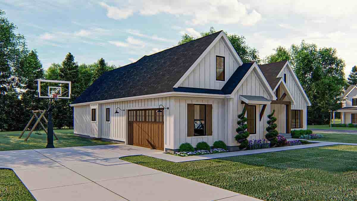 Craftsman, Farmhouse, Traditional House Plan 44192 with 4 Beds, 4 Baths, 2 Car Garage Picture 2