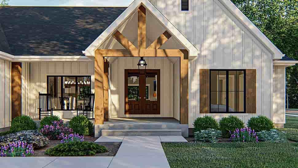 Craftsman, Farmhouse, Traditional House Plan 44192 with 4 Beds, 4 Baths, 2 Car Garage Picture 3
