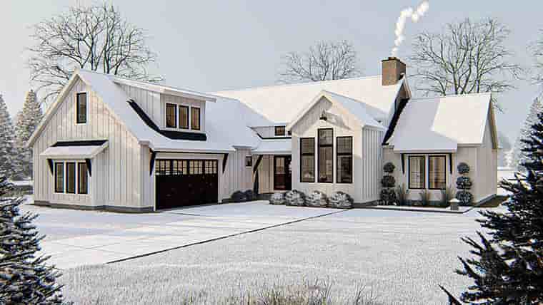 Farmhouse House Plan 44195 with 3 Beds, 3 Baths, 2 Car Garage Picture 5