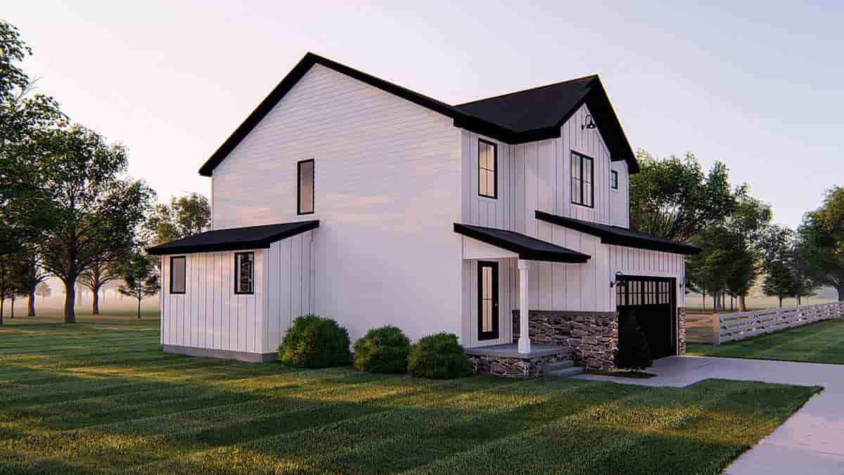 Farmhouse House Plan 44201 with 3 Beds, 3 Baths, 2 Car Garage Picture 2
