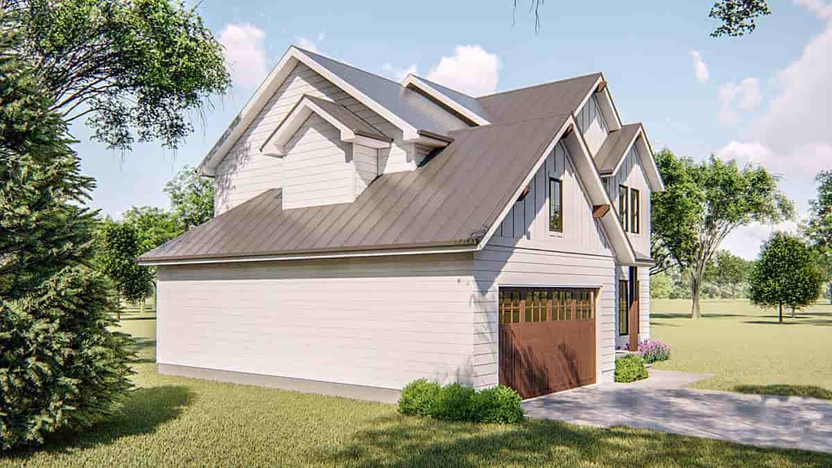 Farmhouse House Plan 44217 with 3 Beds, 3 Baths, 2 Car Garage Picture 2
