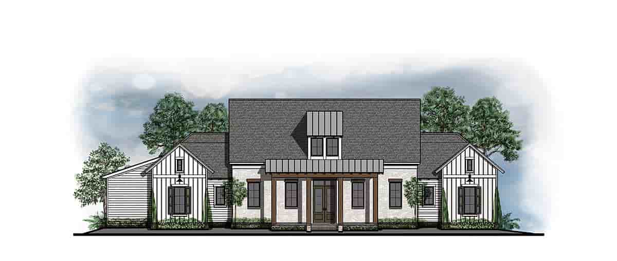 Country, Farmhouse, Southern, Traditional House Plan 44327 with 4 Beds, 4 Baths, 3 Car Garage Picture 1