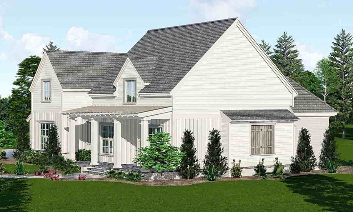 Country, Farmhouse, Southern, Traditional House Plan 44328 with 4 Beds, 3 Baths, 2 Car Garage Picture 1