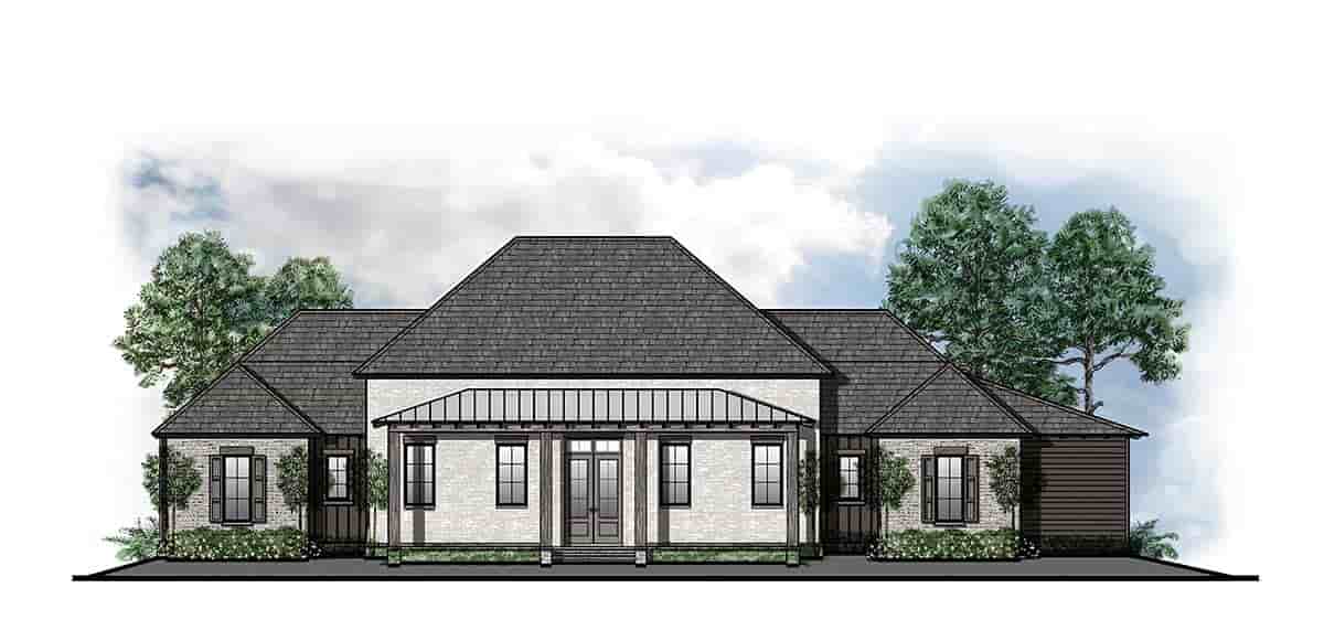 Country, Farmhouse, Southern, Southwest, Traditional House Plan 44329 with 3 Beds, 3 Baths, 3 Car Garage Picture 1